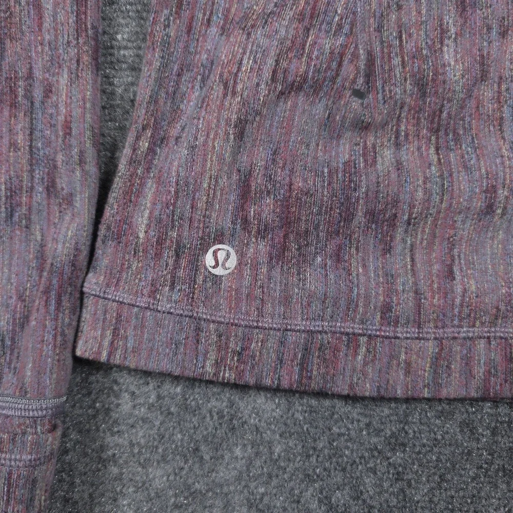 Lululemon Rulu Run Sweatshirt Womens 4 Multicolor Running Long Sleeve Crew Neck